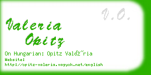 valeria opitz business card